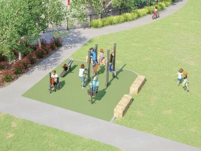 Image render of outdoor gym