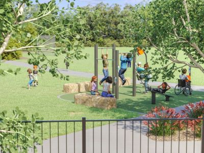 Image render of outdoor gym